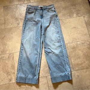 Carly Jean Los Angeles Blue Ankle Cropped Jeans